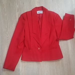 Vintage Kristine's Kreation red blazer